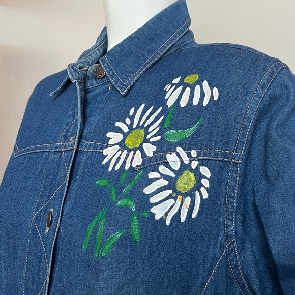 Studio Blue Floral Long Sleeve denim Dress - Picture 3 of 10